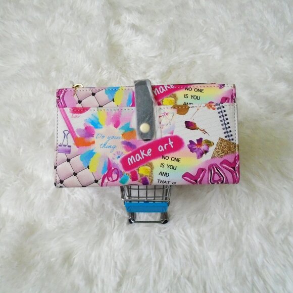 Luv Betsey Photo Real Art Print Wallet Betsey Johnson - Picture 3 of 10